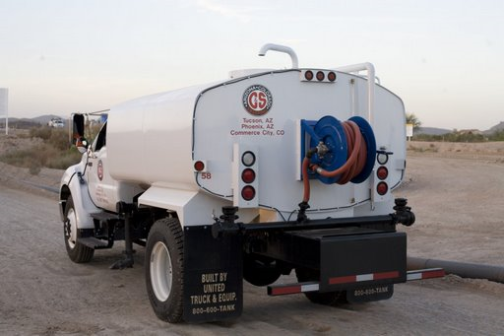 water trucks with large pipe